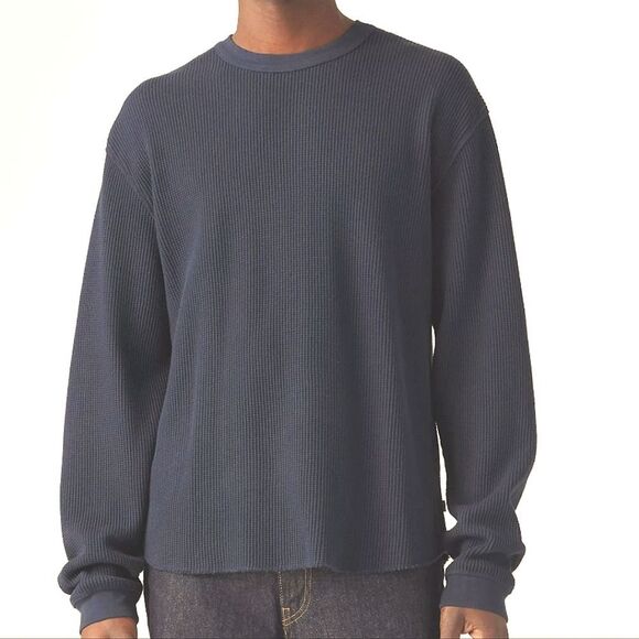 Levi's Men's Blue Thermal Pullover Top - Picture 1 of 10
